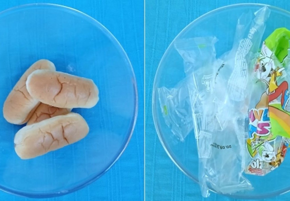 Plastic packaging experiment