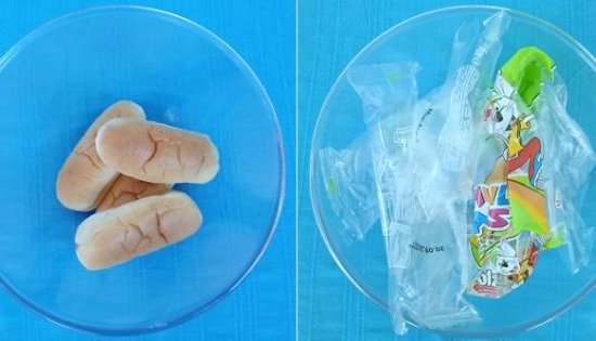 Plastic packaging experiment